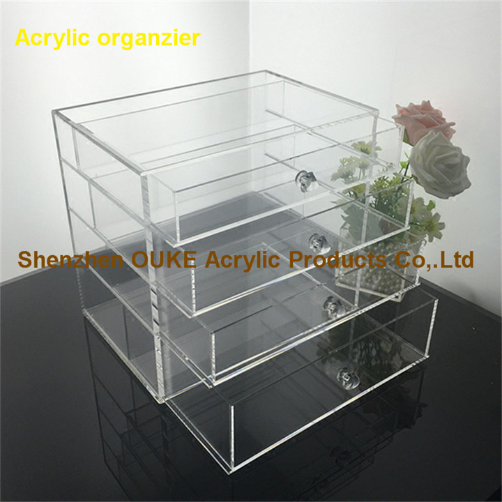 3 Drawers Acrylic Makeup Storage Organzier Clear Makeup Box.jpg