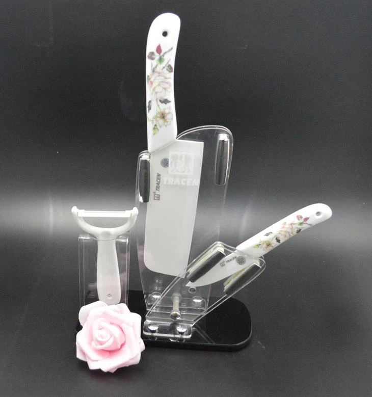 Stands de exposição acrílica para faca