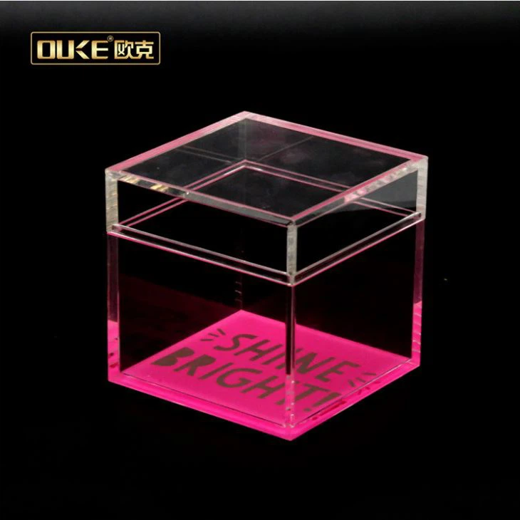 Caixa De Armazenamento De Acrílico Transparente Uv